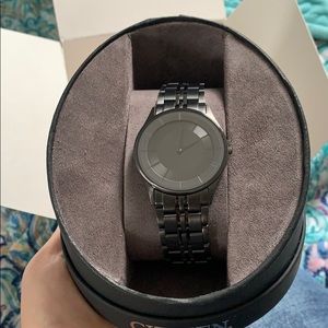 Citizen flat black eco drive watch